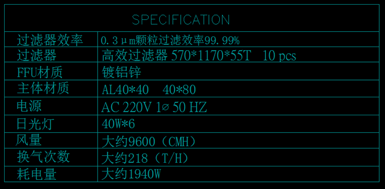 千级洁净棚图纸设计参数要求