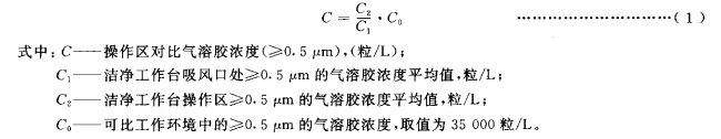 操作区气溶胶浓度计算